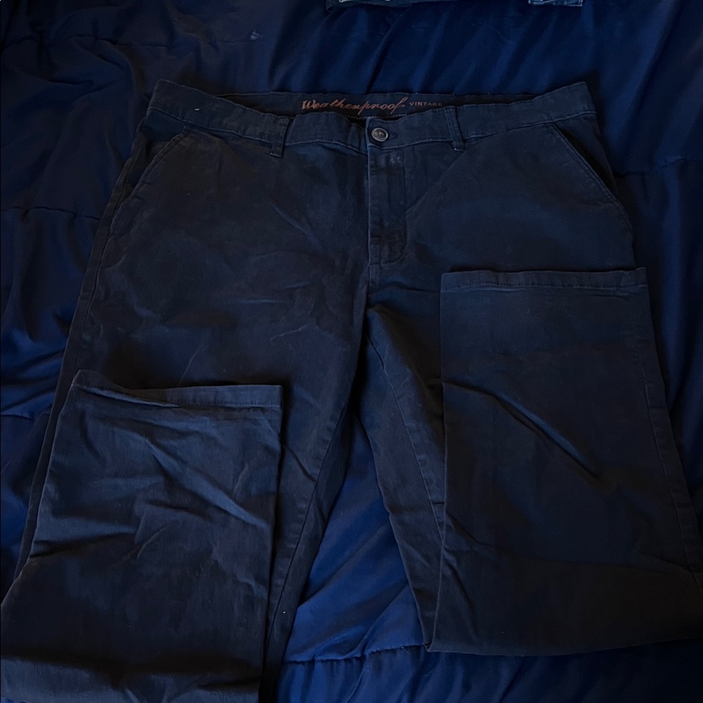 Weatherproof Men's black Chinos